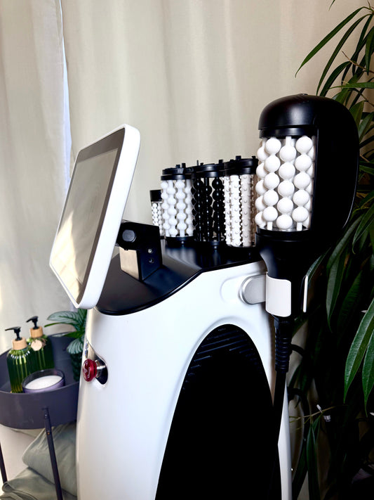 Microvibration compression technology used during Endosphere therapy session