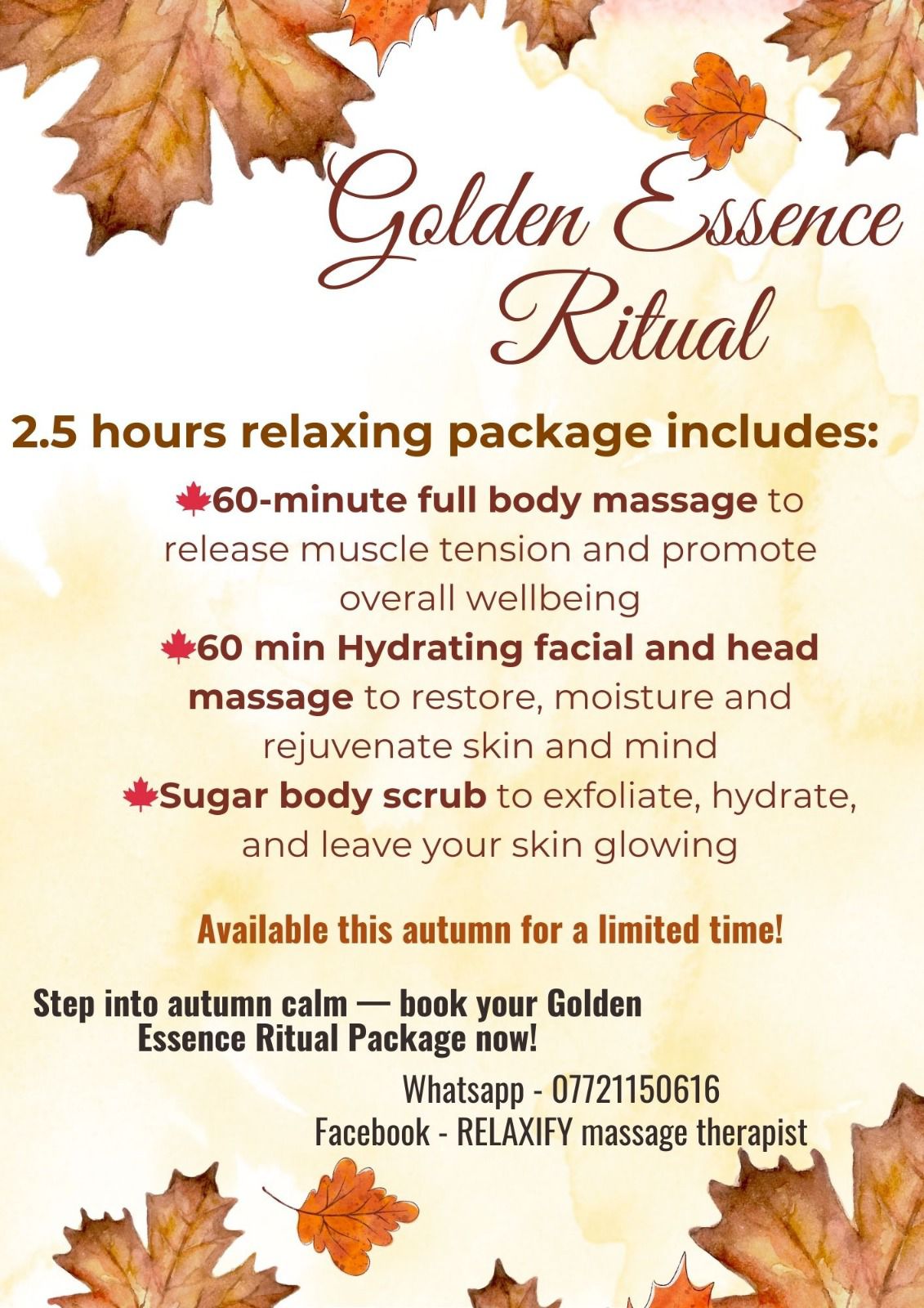 massage nuneaton offer package