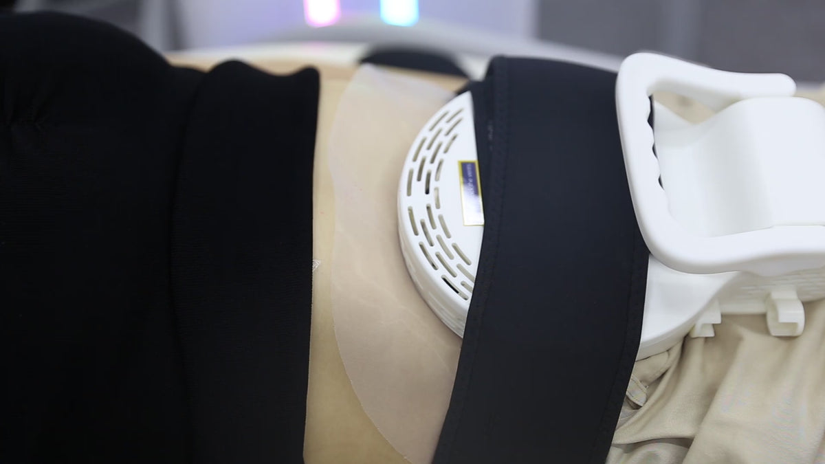 Load video: EMS Body Sculpting treatment in progress at Relaxify Wellness in Nuneaton